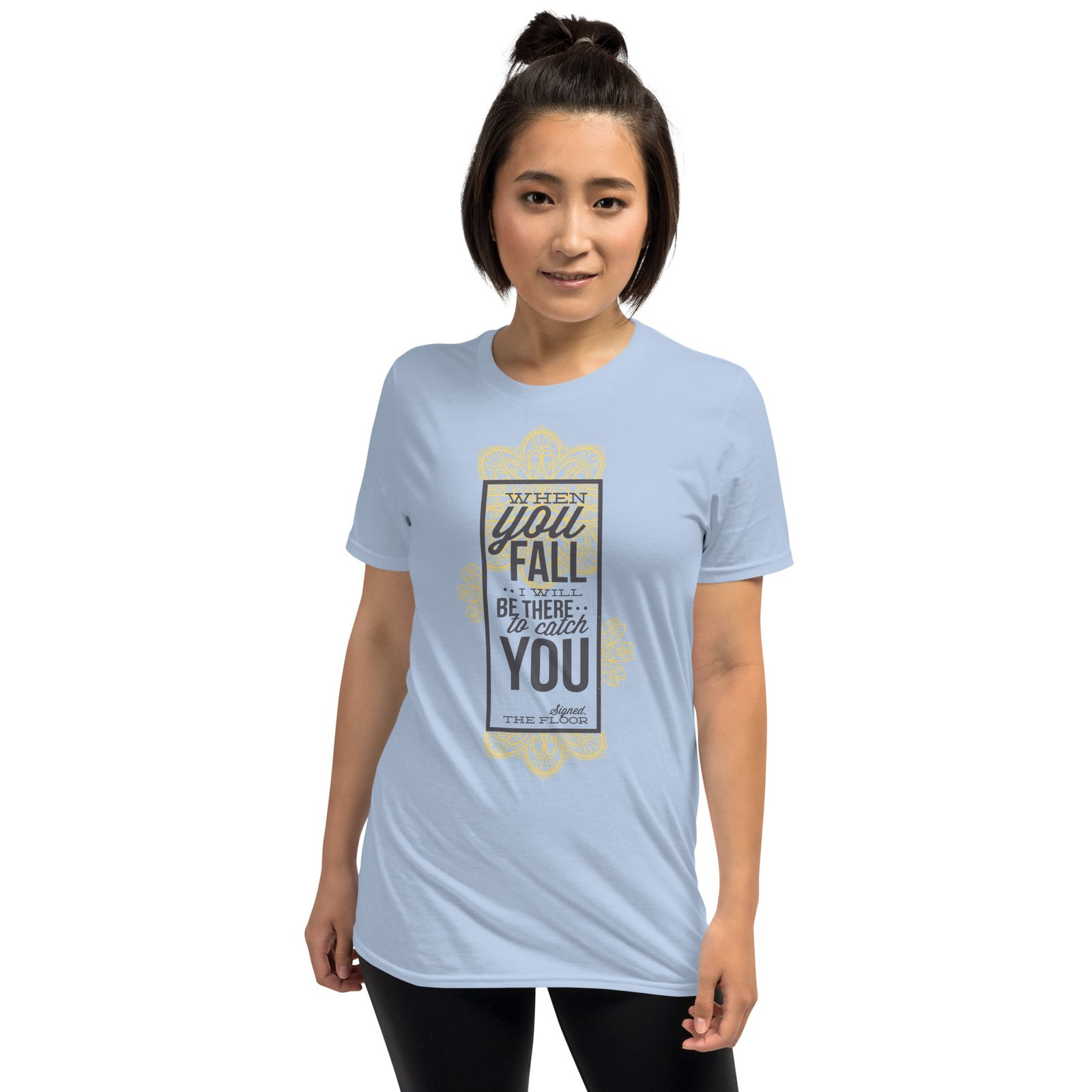 When you fall... I will be there to catch you Short-Sleeve Unisex T-Shirt - Image 2