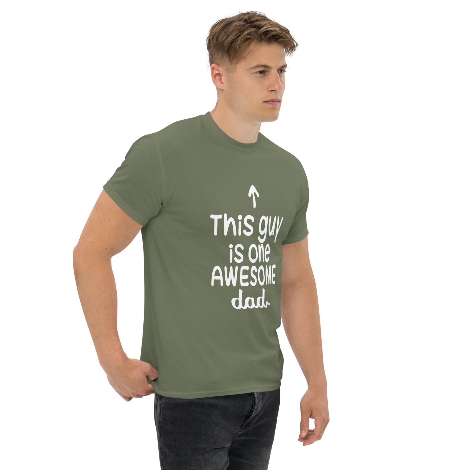 This guy is one Awesome DAD Unisex classic tee - Image 24
