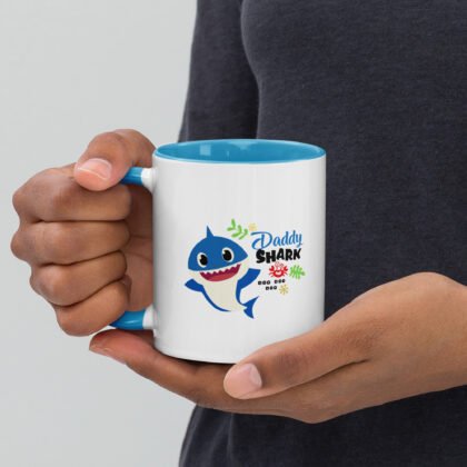 Daddy Shark Mug with Color Inside