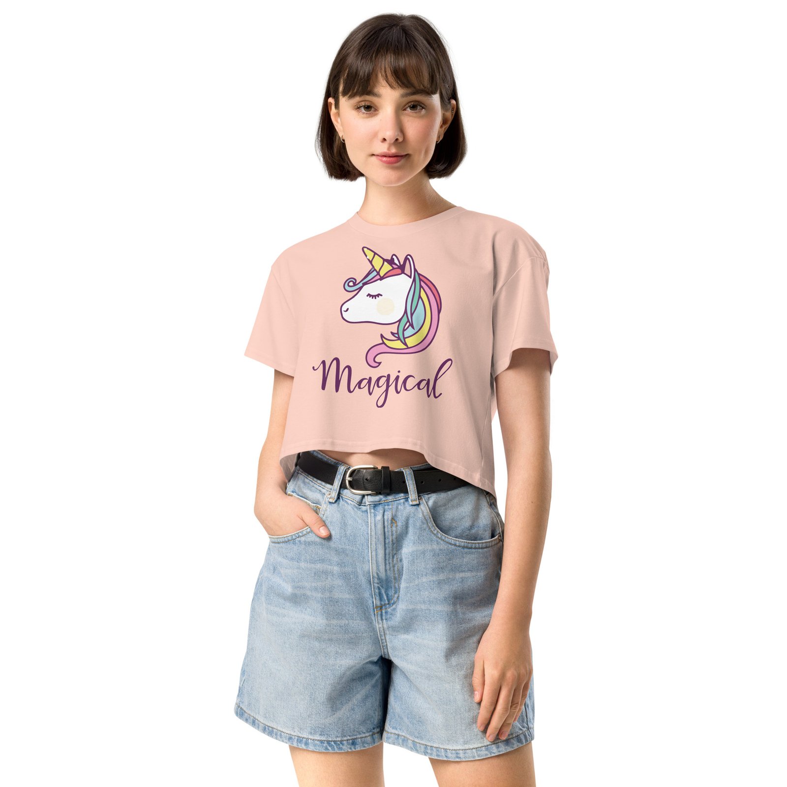 Magical Unicorn Women’s crop top - Image 5