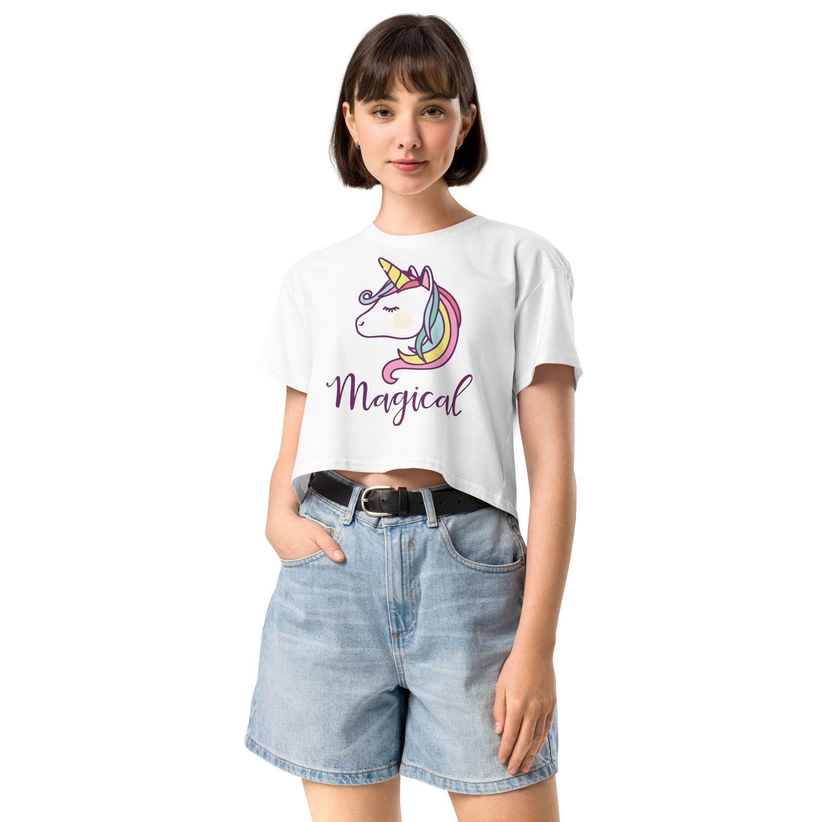 Magical Unicorn Women’s crop top - Image 11