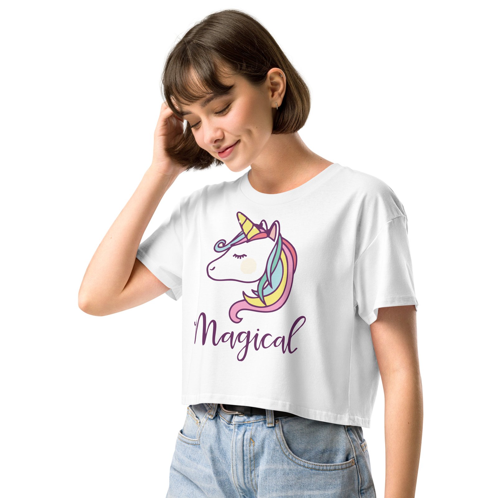 Magical Unicorn Women’s crop top - Image 12