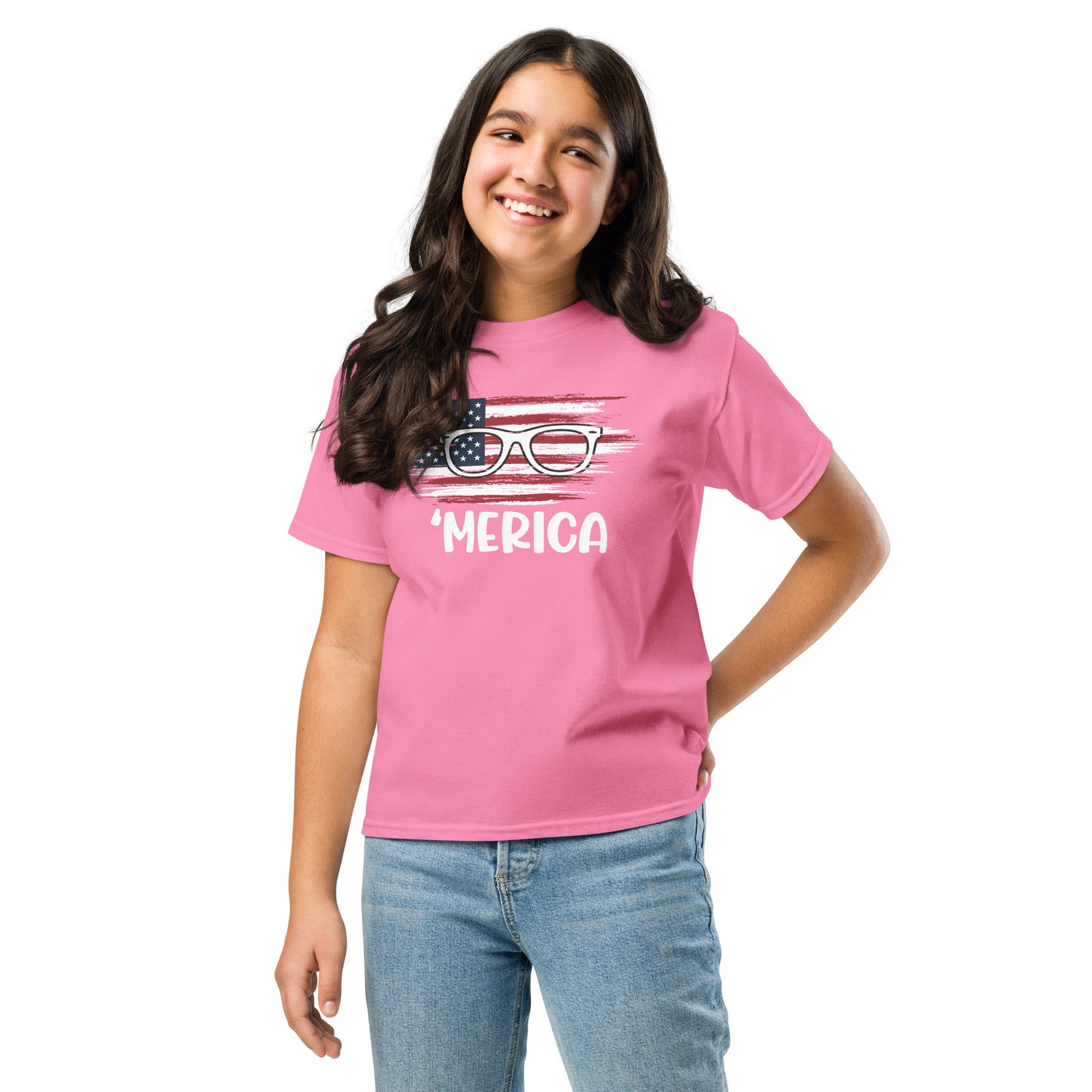 Love USA, Merica, Youth Unisex classic tee - Image 9