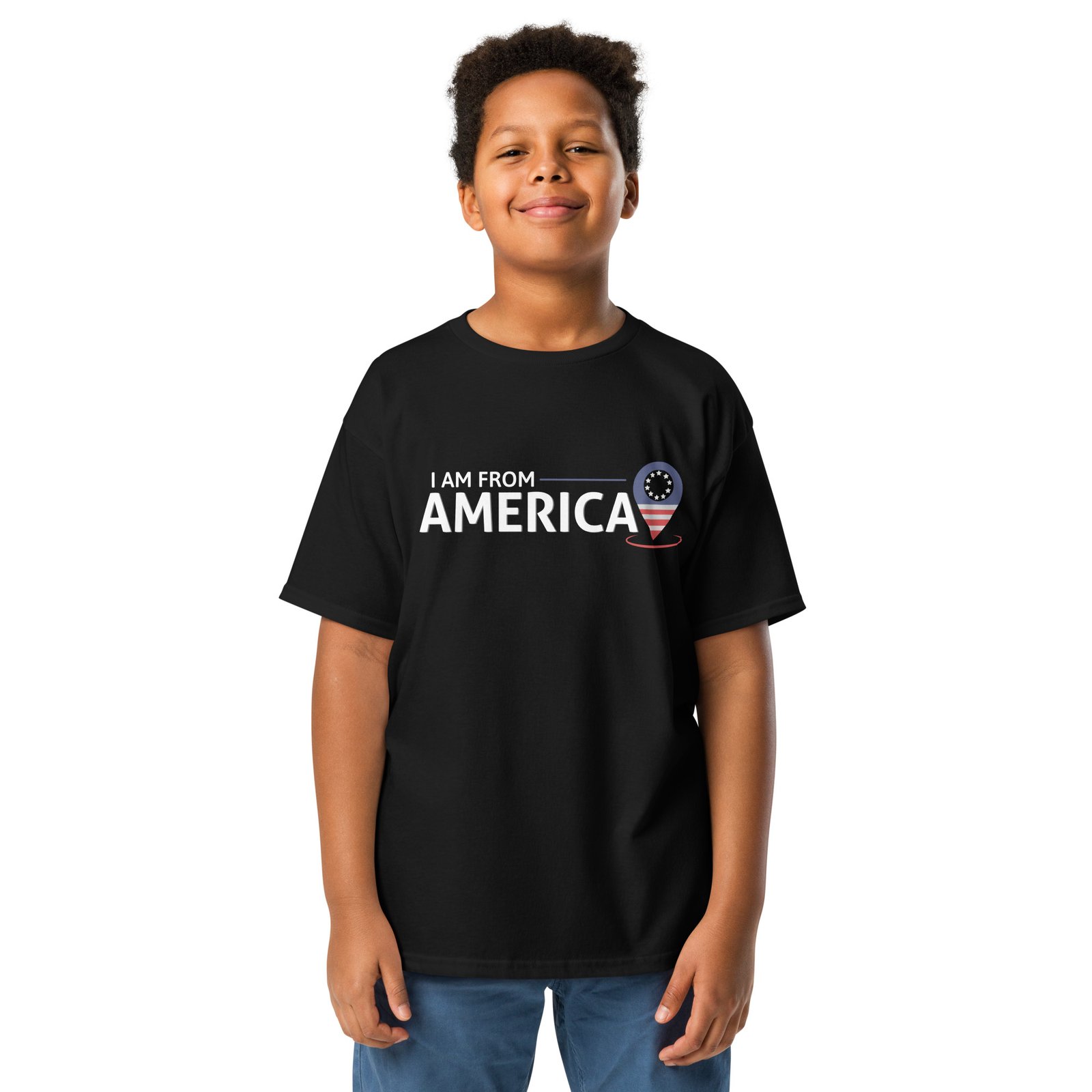 I'm from America, Love America Youth Unisex classic tee