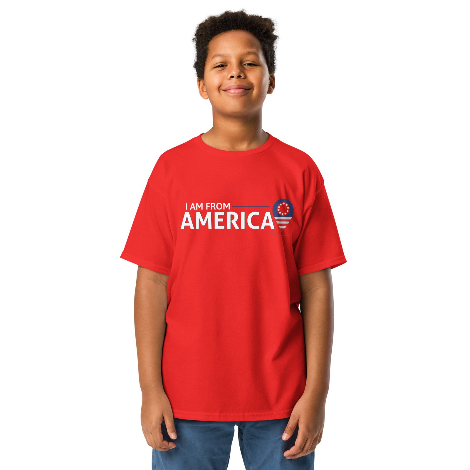 I'm from America, Love America Youth Unisex classic tee - Image 5
