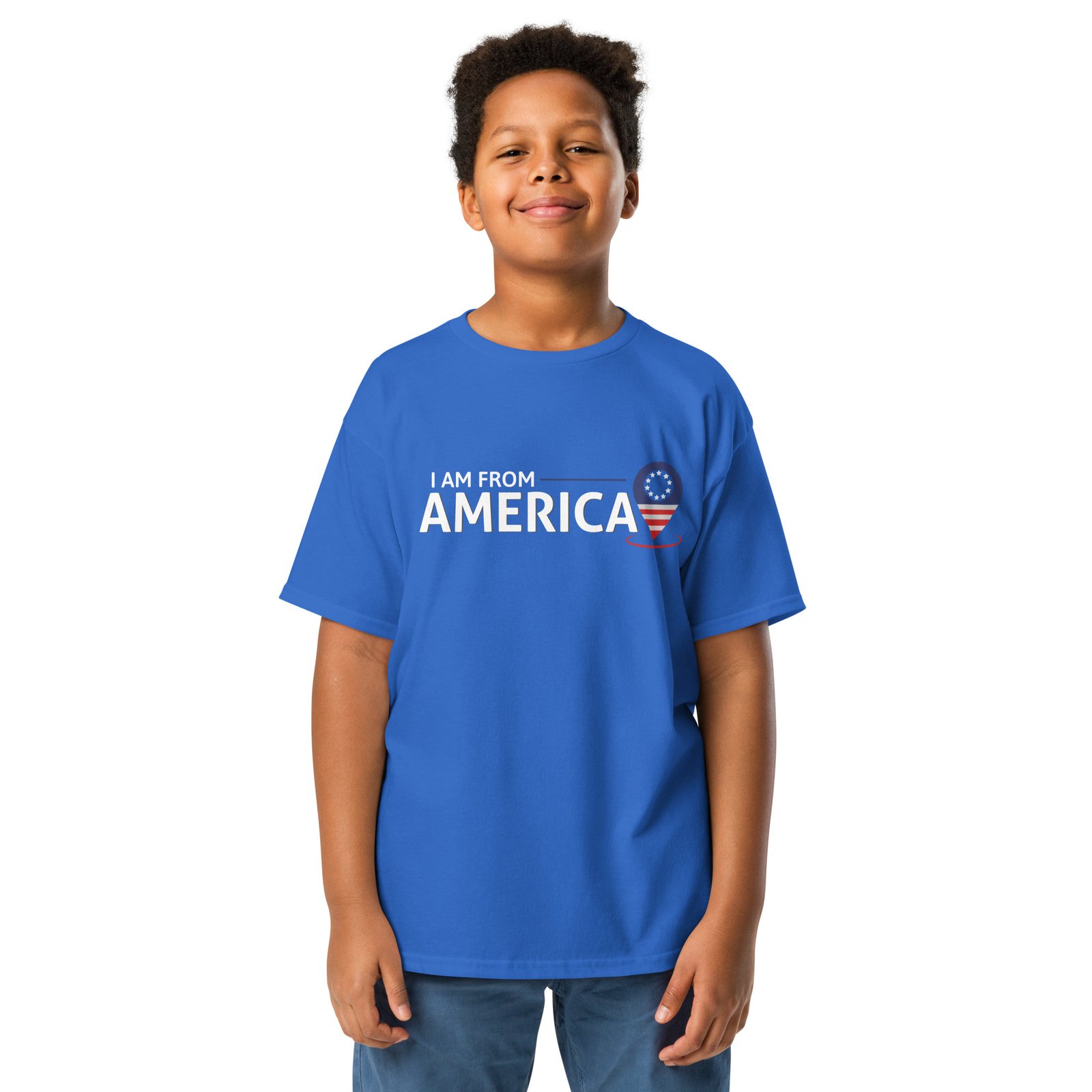 I'm from America, Love America Youth Unisex classic tee - Image 7