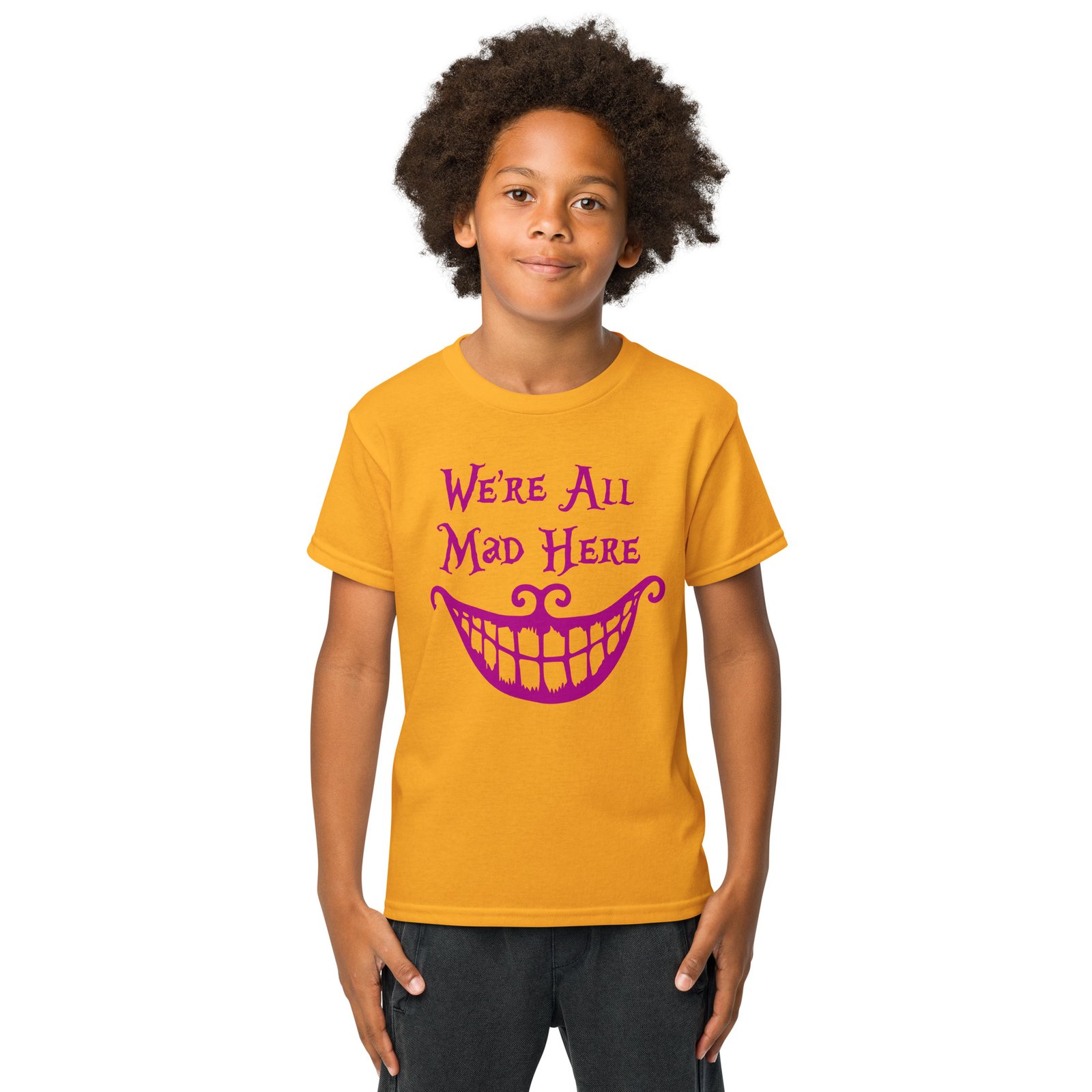 We are all Mad Here Kids Unisex t-shirt - Image 2