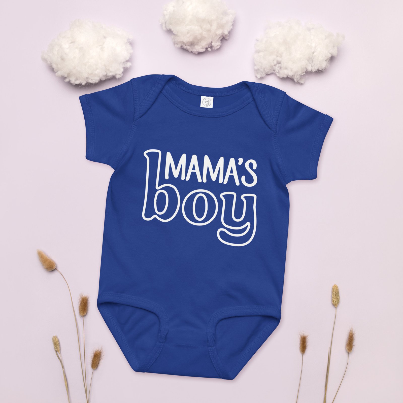Mama's Boy Baby jersey bodysuit