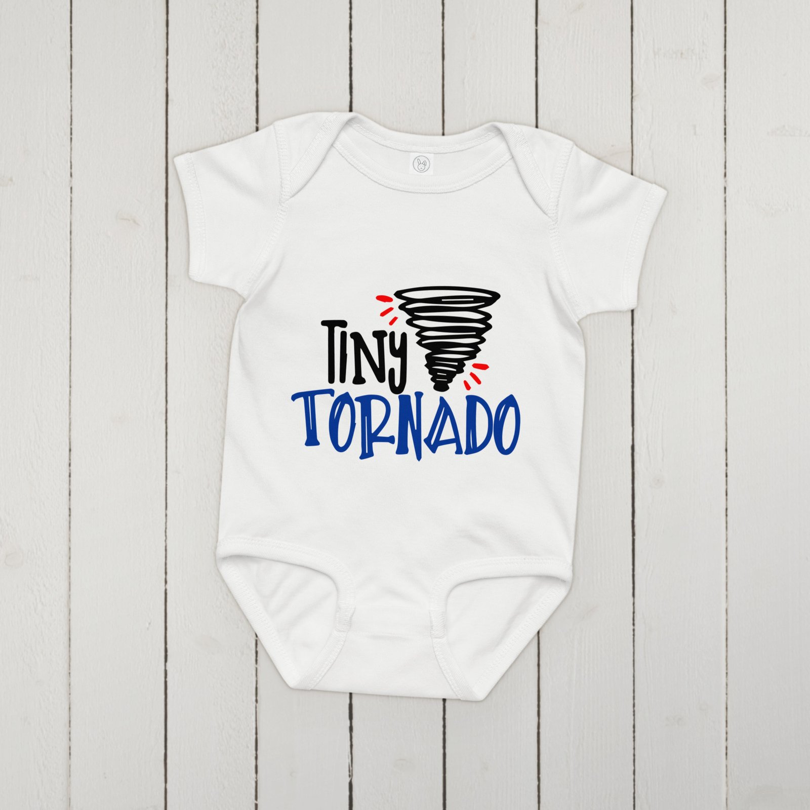 Tiny Tornado Baby jersey bodysuit - Image 3