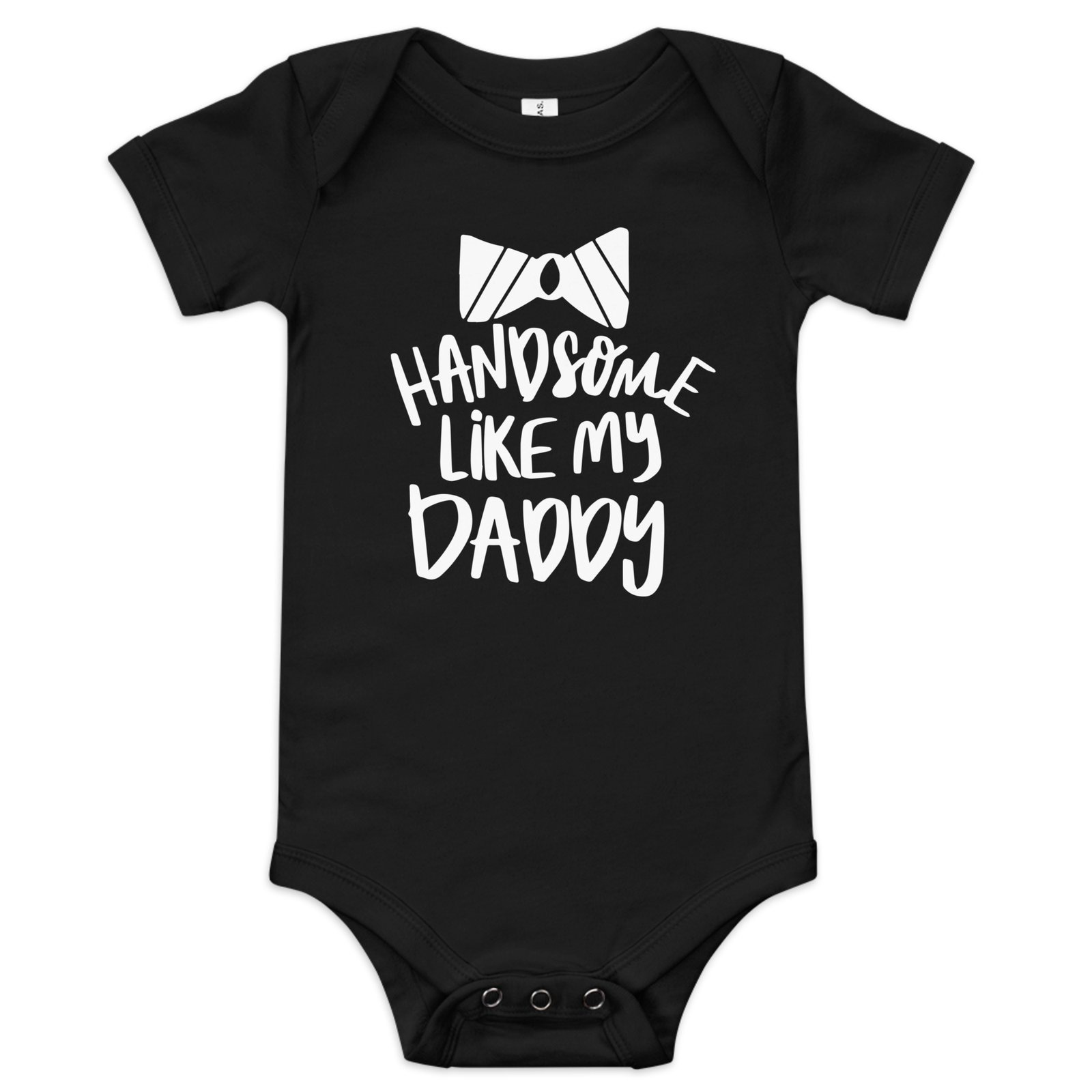 Handsome Like my Dad Baby short sleeve one piece - Image 5