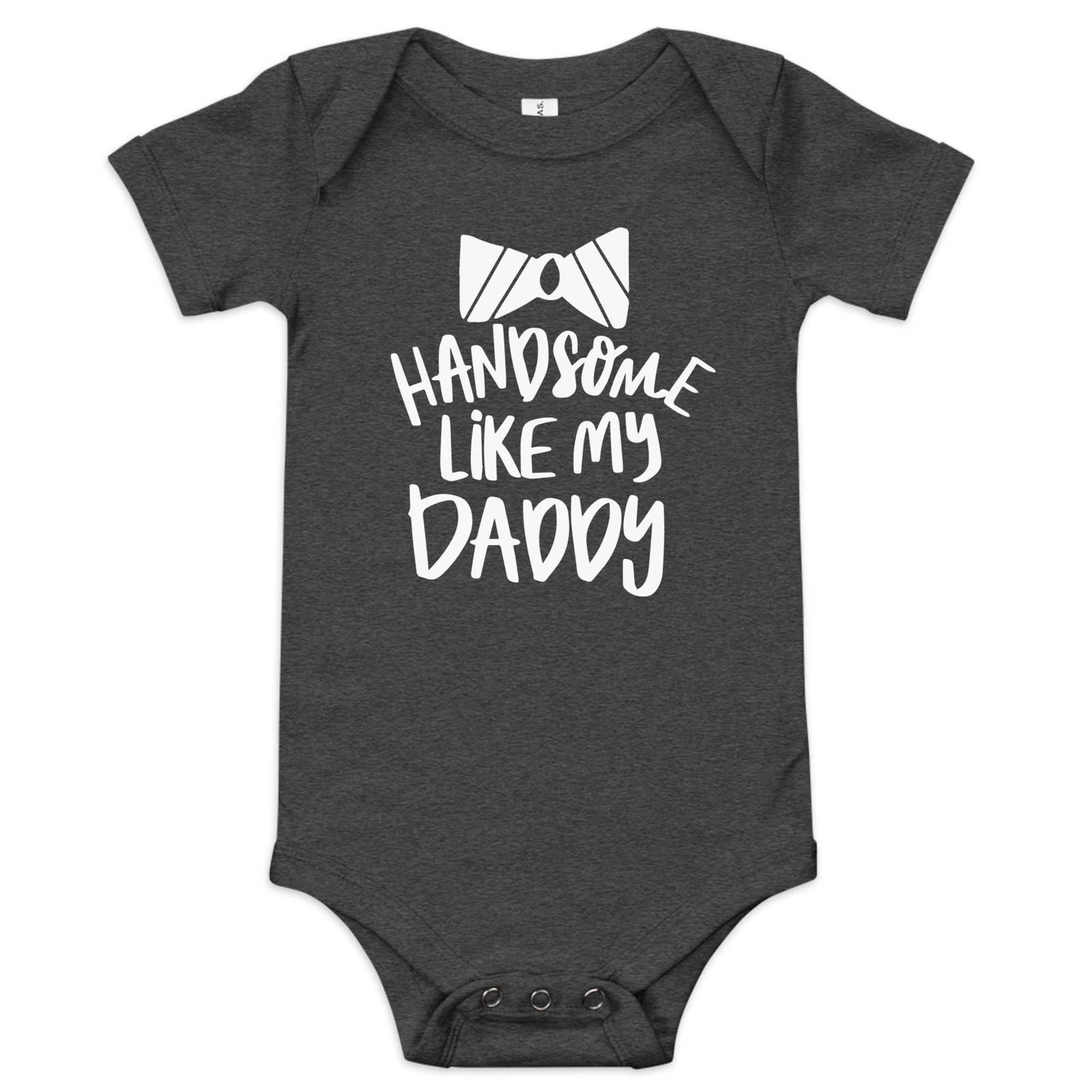 Handsome Like my Dad Baby short sleeve one piece - Image 6