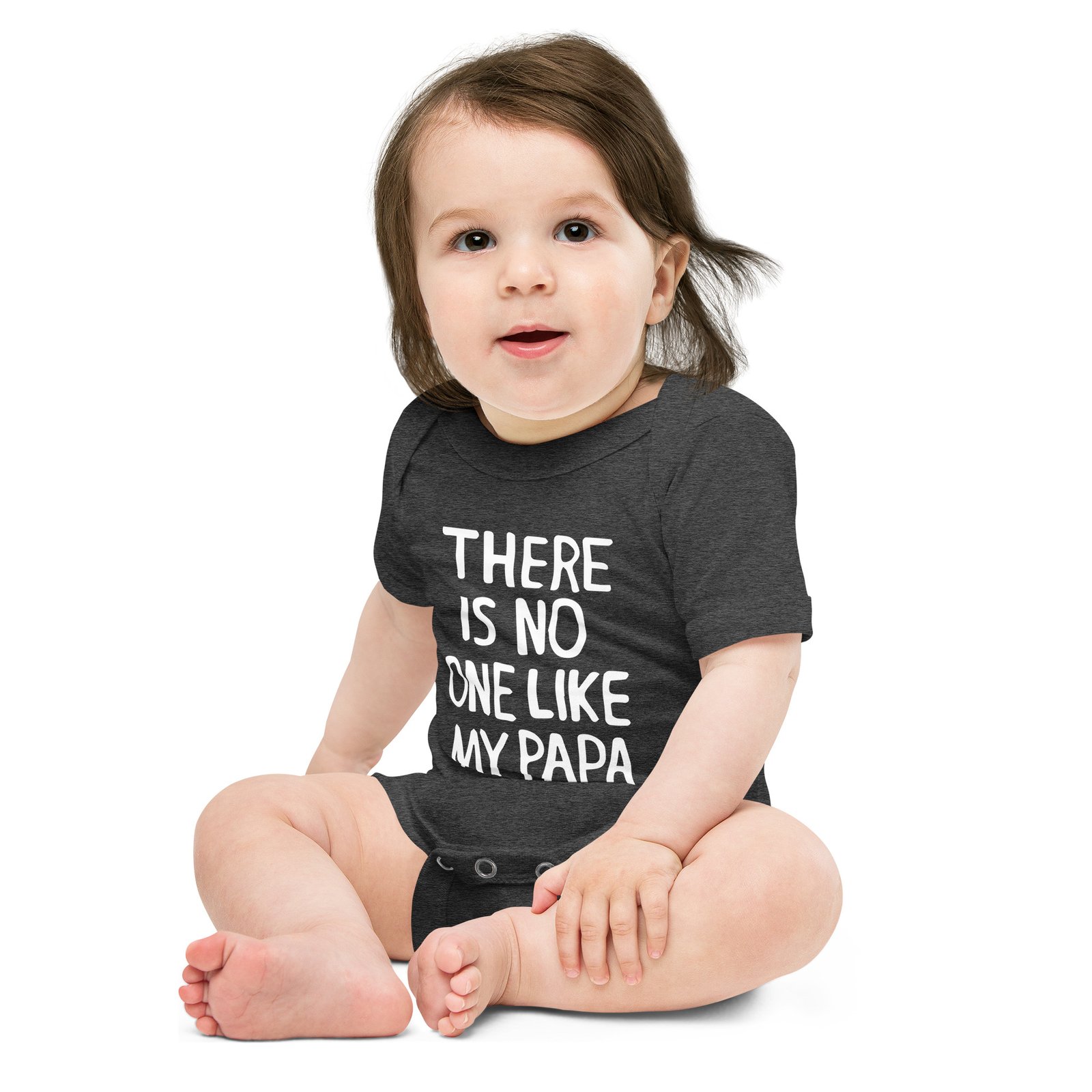 There is no one like my Papa Baby short sleeve one piece - Image 3
