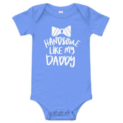Handsome Like my Dad Baby short sleeve one piece