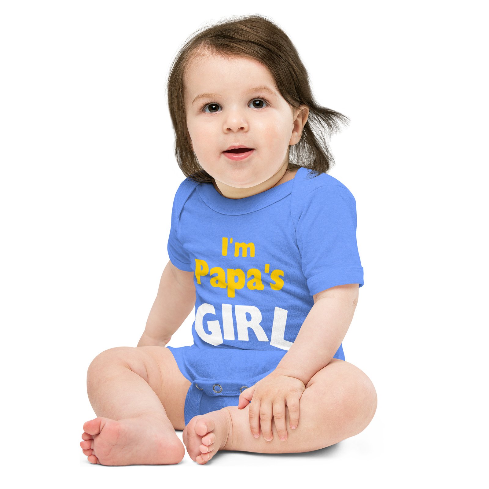 I'm Papa's Girl Baby short sleeve one piece - Image 4