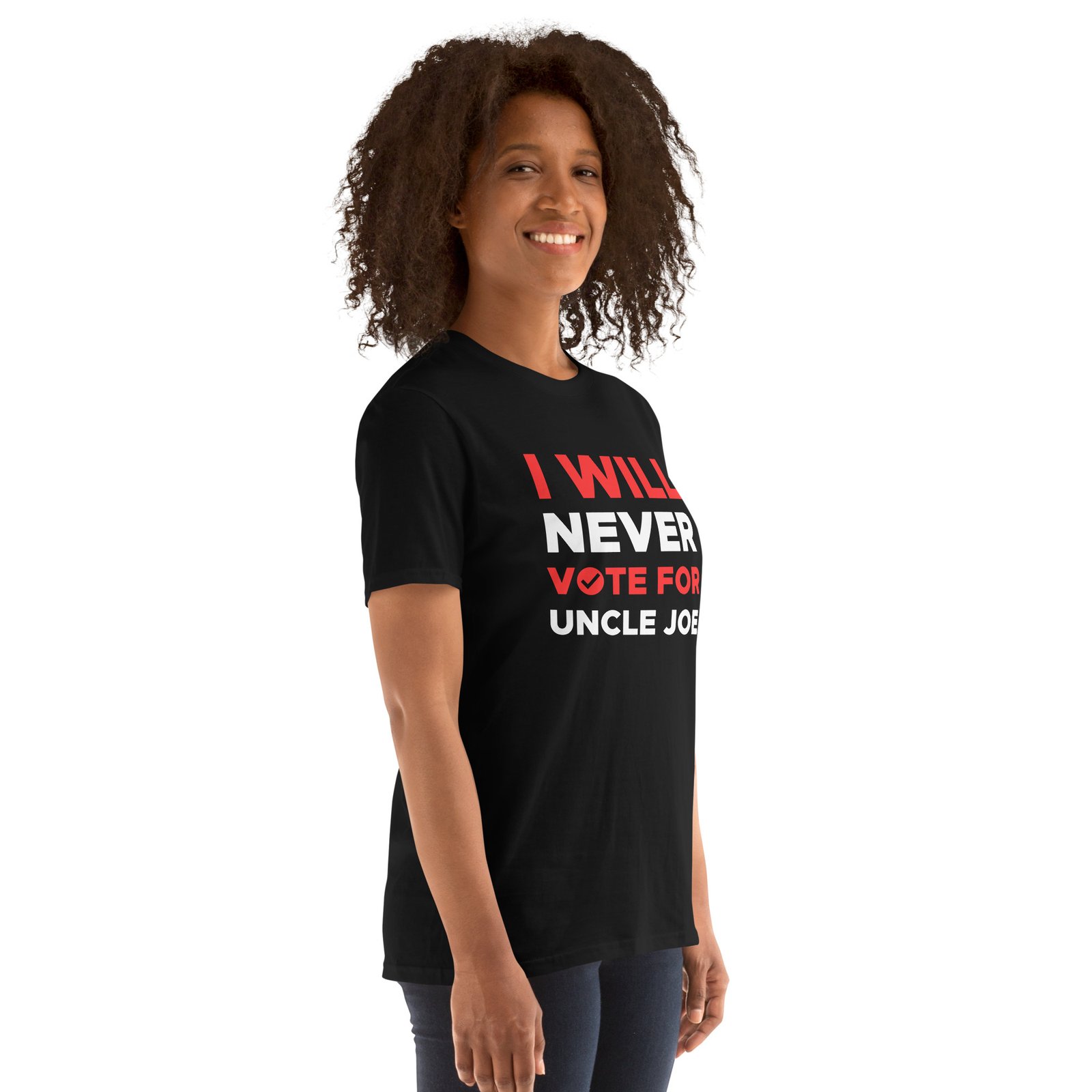 Never Biden Short-Sleeve Unisex T-Shirt - Image 2