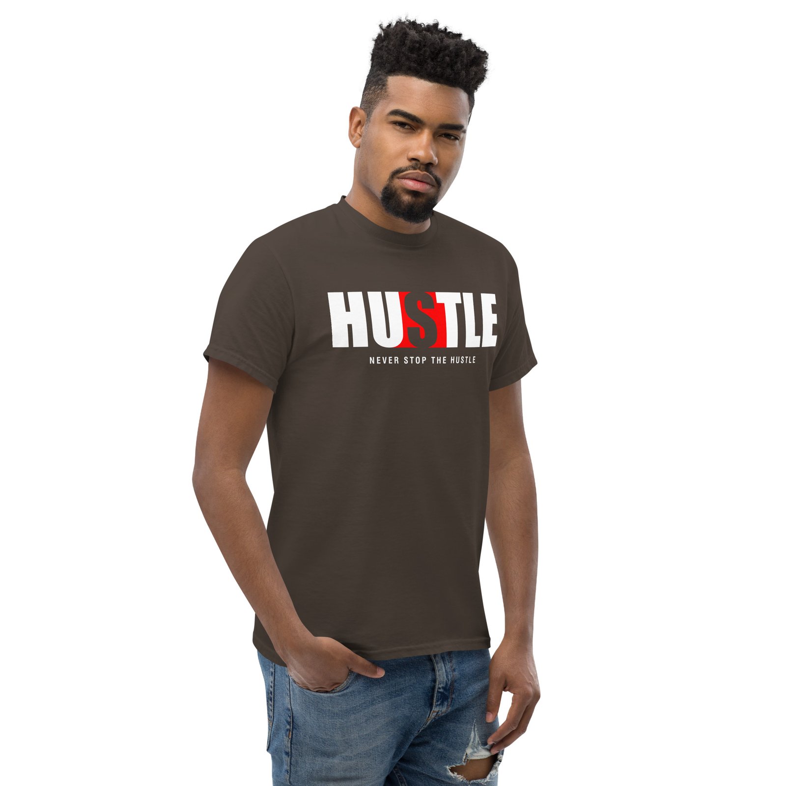 Never Stop Hustle Unisex classic tee - Image 5