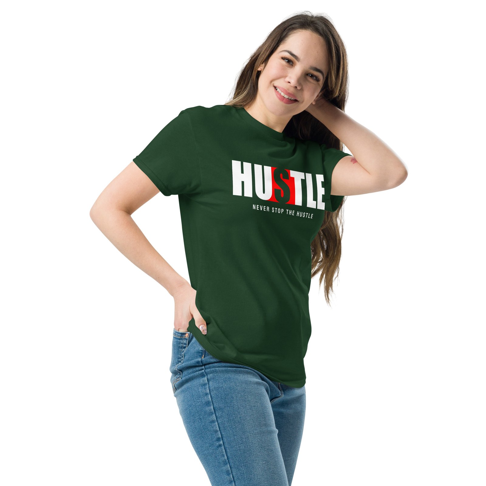 Never Stop Hustle Unisex classic tee - Image 4