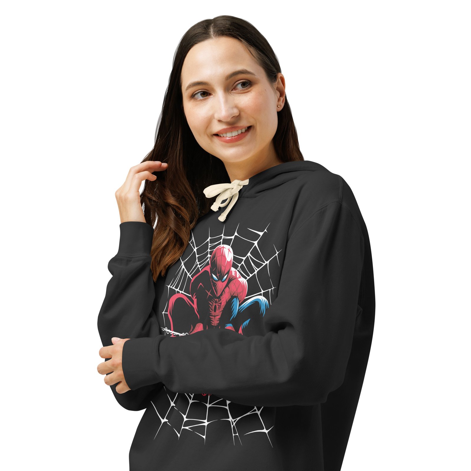 Premium Spiderman Design Unisex garment-dyed lightweight hoodie - Image 2