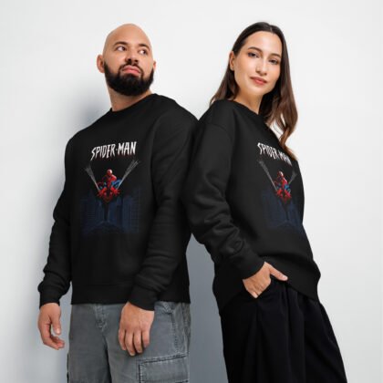 Premium Spiderman Unisex relax crew neck sweatshirt