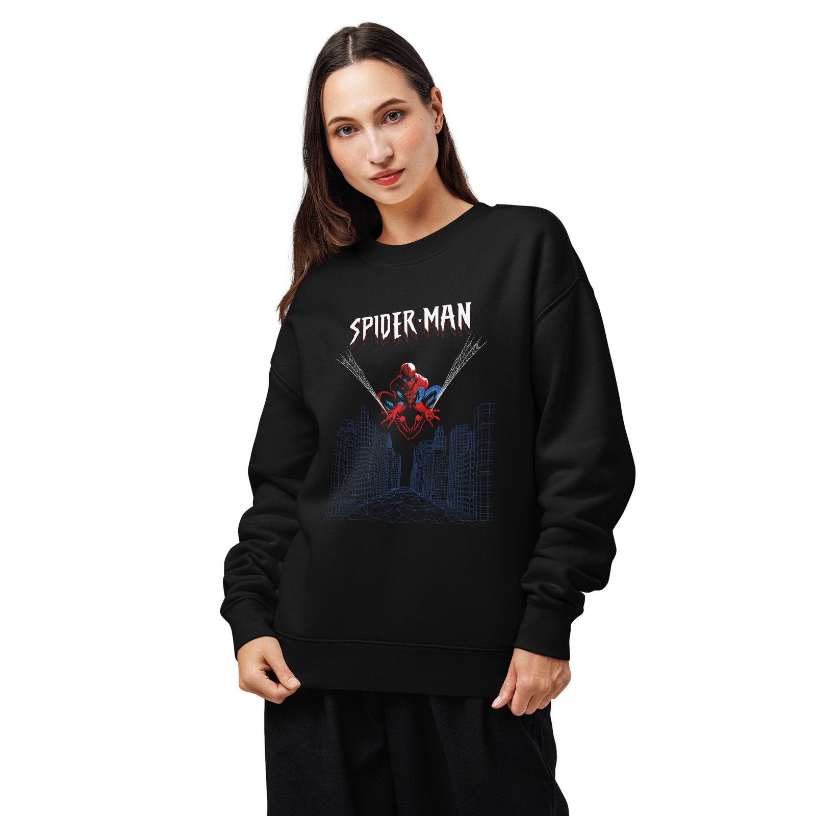 Premium Spiderman Unisex relax crew neck sweatshirt - Image 3