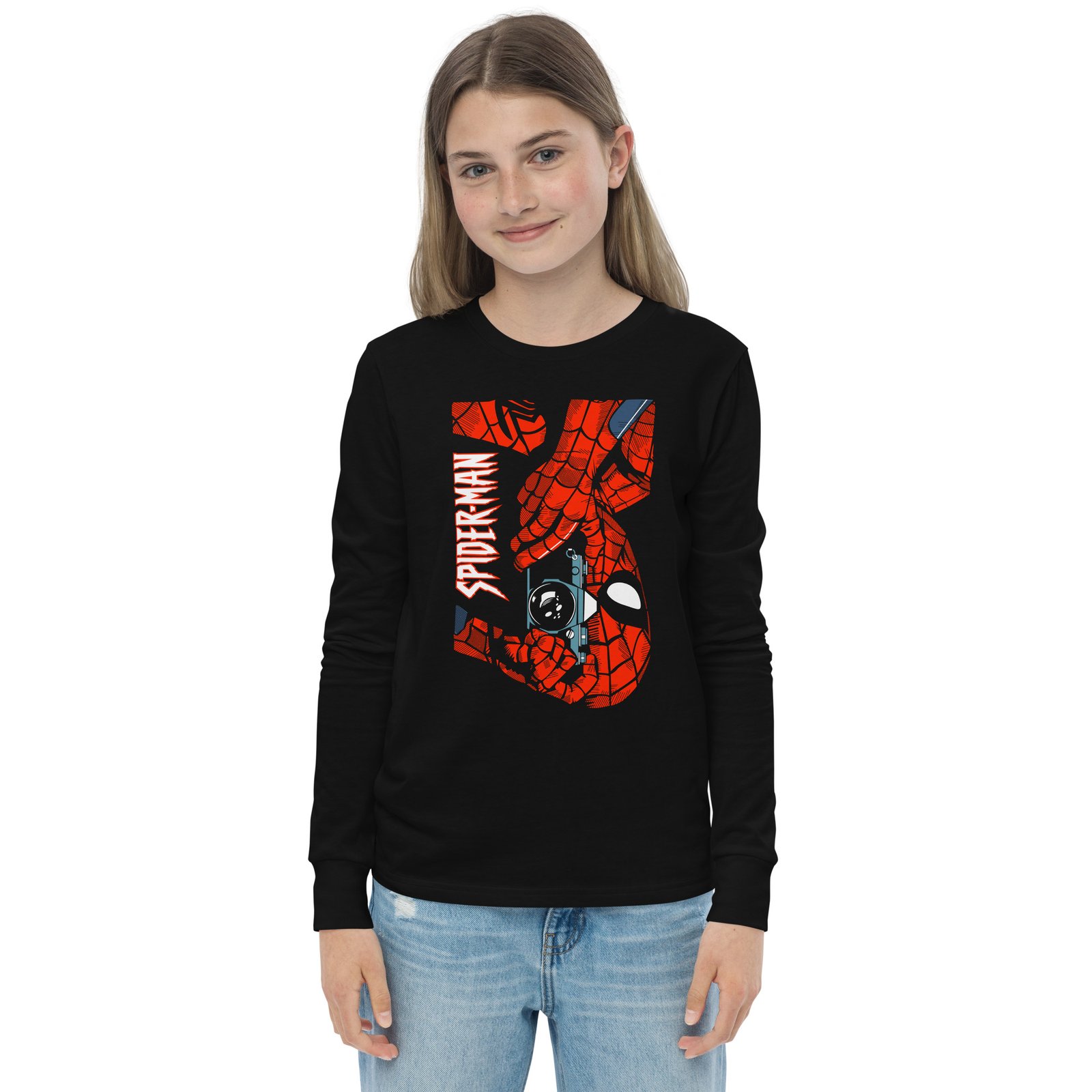 Premium Spiderman Youth long sleeve tee - Image 4