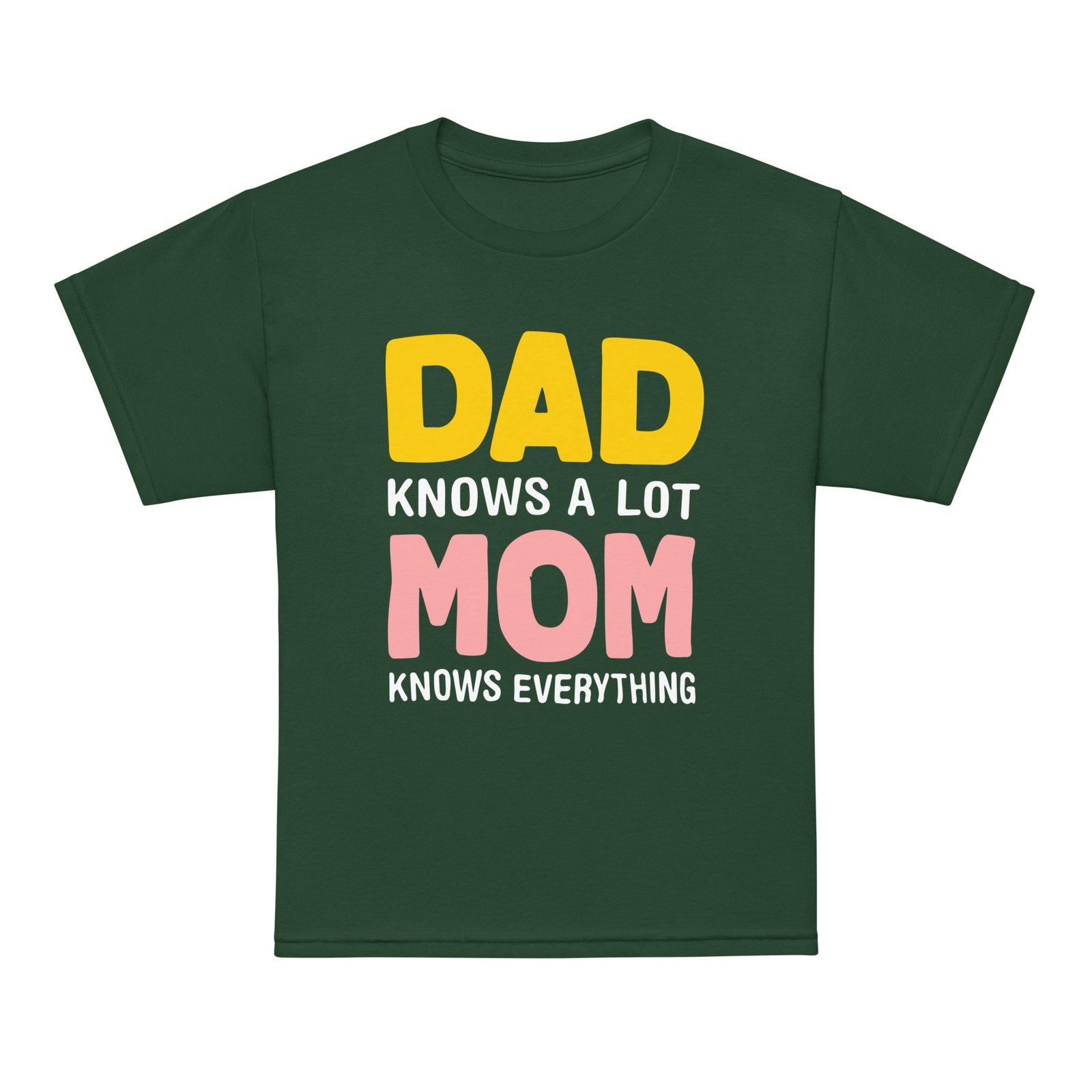 Dad knows a lot, MOM know best Youth t-shirt - Image 7