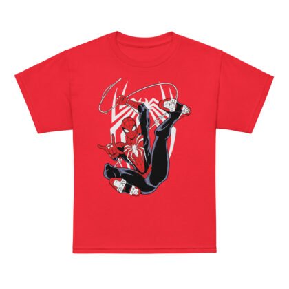 Flying Spiderman Kids Unisex T-Shirt