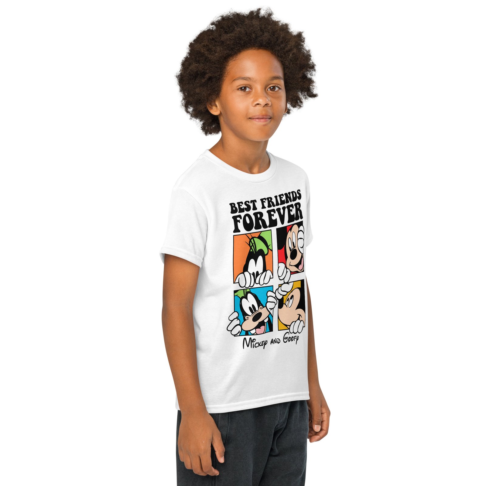 Mickey & Goofy Best Friends forever Kids Unisex t-shirt - Image 5