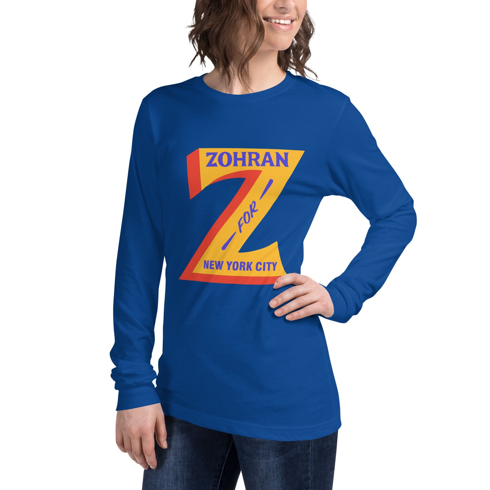 Zohran Mamdani for NYC Unisex Long Sleeve Tee - Image 3